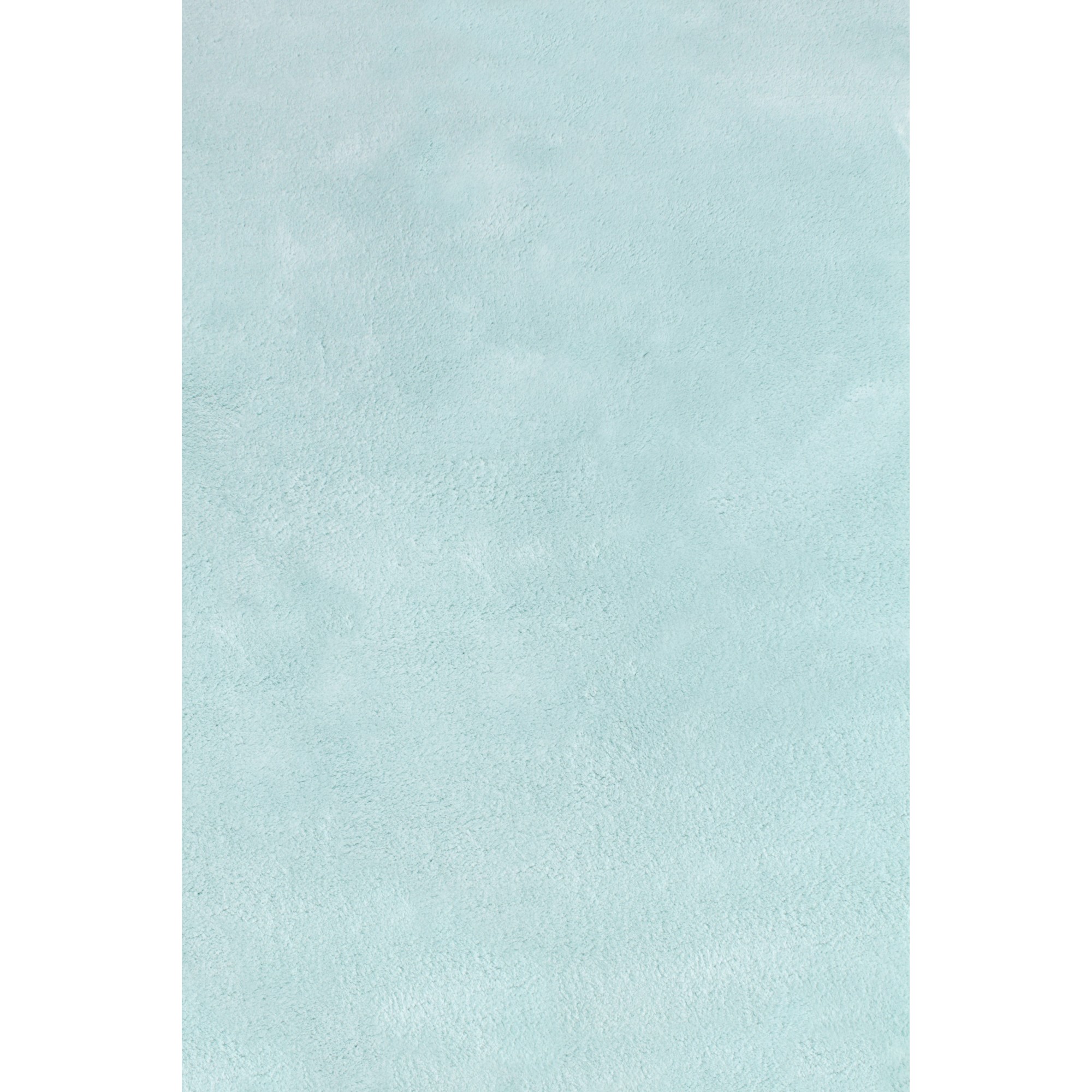 Lulu Modern Plain Shaggy Rugs In Duck Egg Blue